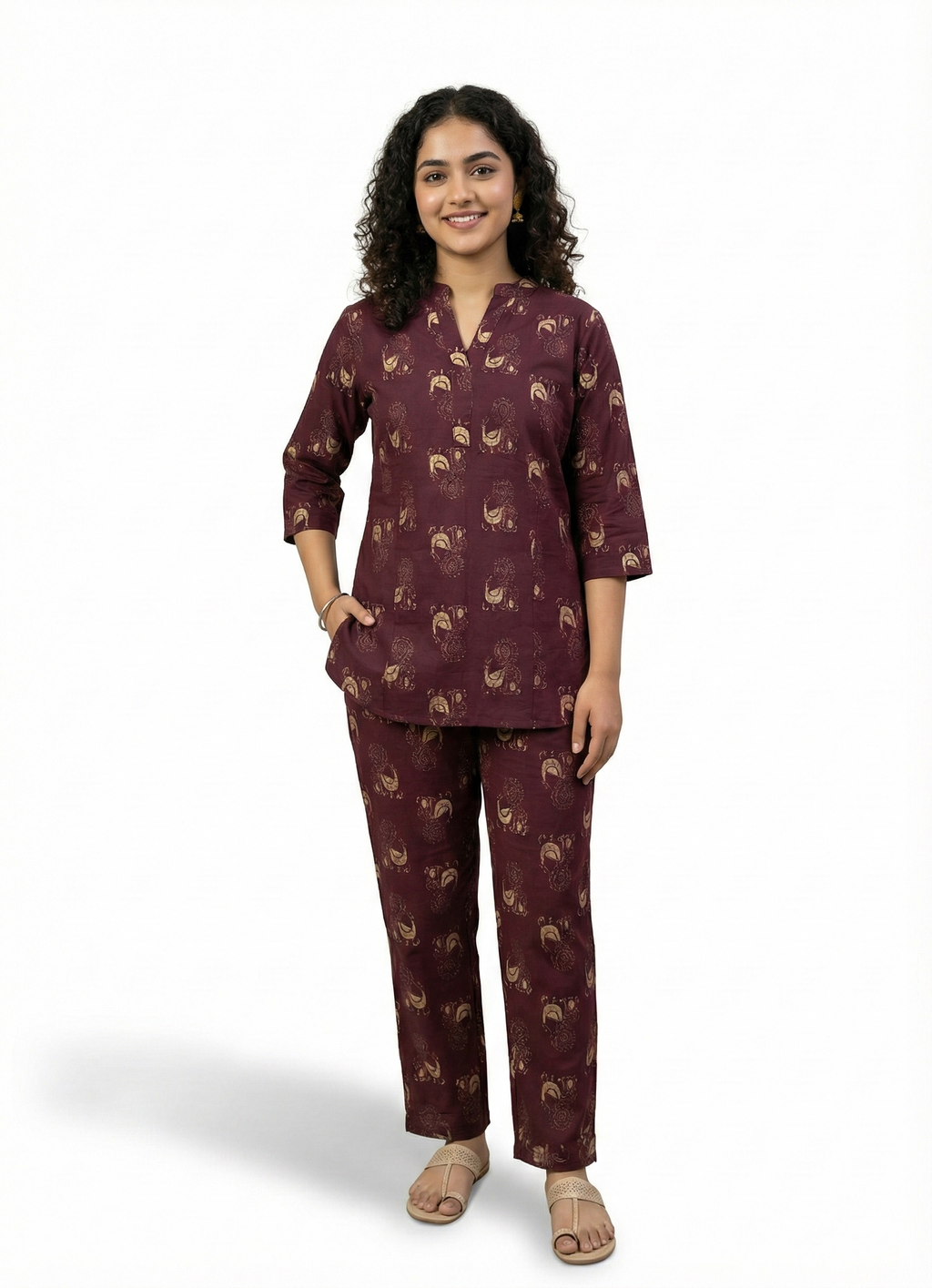 Maroon Co-Ord Set