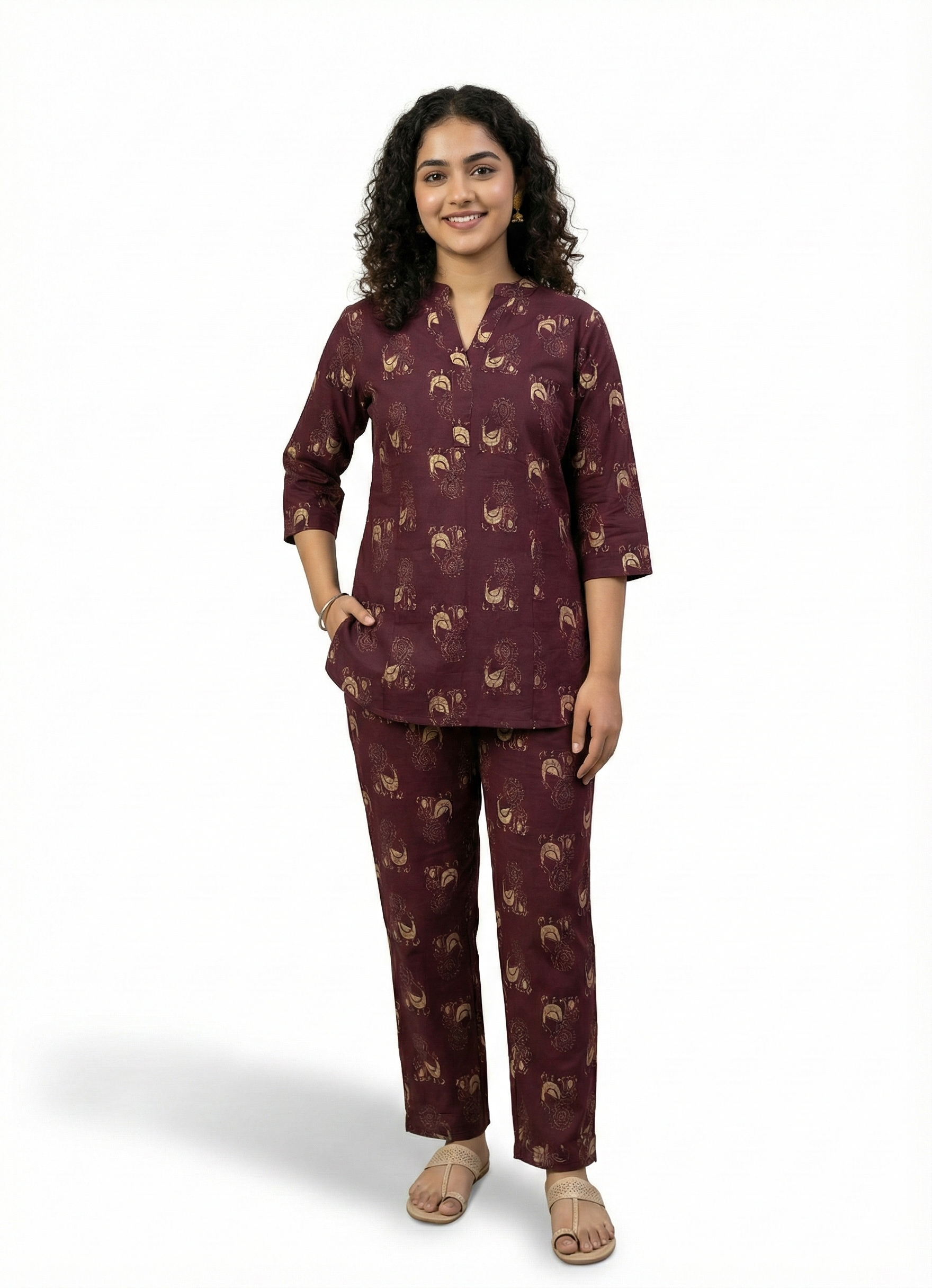 Maroon Co-Ord Set