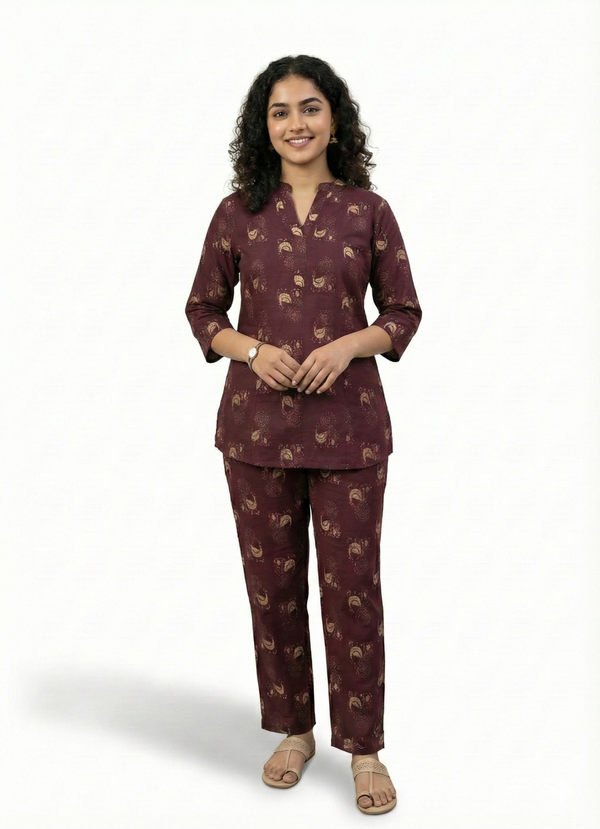 Maroon Co-Ord Set