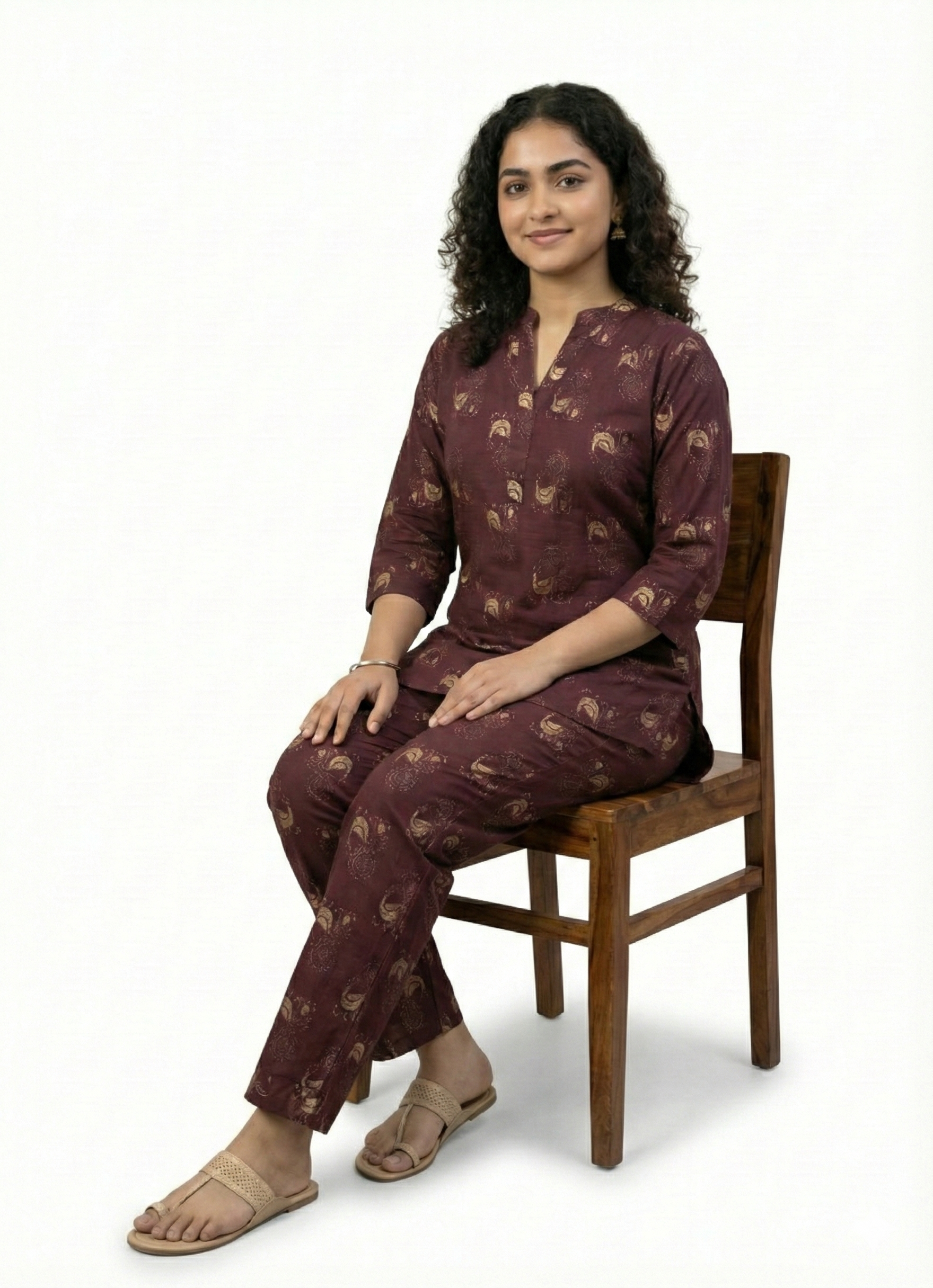Maroon Co-Ord Set